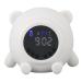 Rechargeable BT White Noise Alarm Clock 17 Volume Levels Digital Display Snooze Mode Silicone Material for Adults Kids Baby with USB Charging