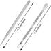 2 Piece Set Professional Stainless Steel Dual Head Cuticle Pusher Non Slip Double Ended Nail Art Cuticle Remove Professional Nail Cuticle Pusher for Salon and Home - Buy Online on GoSupps.com