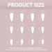 Ruarby 24Tips Elegant French Press on Nails Coffin Shape Nails Art Decoration Easy to Apply for Fashion Forward Individual - Buy Online on GoSupps.com