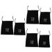 Beavorty 6 Pcs storage bag hair dryer organizer Hair Dryer pouch blow dryer organizer cotton hair iron bag