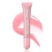 Tinted Lip Balm-1Pcs Pink Peptide Hydrating Lip Tint Moisturizer Jelly Lip Treatment Balm Non-Stick Lip Care Glow Reviver Lip Oil Yummy Glowy Lip Gloss Christmas Makeup Gift for Women-01 #01pure Pink