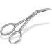 Ladies nail scissors for fingernails and cuticles Angled scissors - alternative to nail pliers (9 cm short)