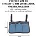 Wheelchair Side Storage Bag Wheelchair Side Organizer Storage Bag Wheelchair Pouch Bag with Cup Holder Armrest Accessories fit for Most Rollator Walkers Electric Wheelchairs. (blue) - Buy Online on GoSupps.com