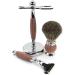 GHQyp Men's Shaving Brush Set - Fashionable Hair Removal & Cleaning Frasier Brush Holder with Metal Handle - 9.5x15cm Silver - Buy Online on GoSupps.com