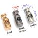 Hole Cord Lock Stopper spring buckle Cord Locks Toggles 30pcs/lot round metal alloy stoppers toggle cord locks Drawstring lock 4mm hole nickle black gold(Gold) 20mmx8mm Gold - Buy Online on GoSupps.com
