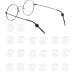 Opugit anti-slip glasses ear hooks silicone round 10 pair comfort silicone anti-slip holder for glasses for sports glasses temple white
