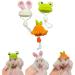 Nopikku 3Pcs Tiny Top Hats for Small Animals Like Hamsters Rats Snakes Lizards Guinea Pigs Clothes Costume Accessories for Holiday Party