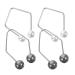 Baluue 2 Pairs Dimple Makers for Cheeks Facial Dimple Trainer for Create a Beautiful Smile Natural Dimples Lift Copper Silver Black