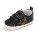 Cheerful Mario Baby First Walking Shoes Baby Boys Girls Pram Shoes Infant Prewalkers Soft PU Leather Anti-Slip 12-18 Months Black Star