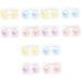 Solustre pack with 12 pieces of contact lens container plastic stand Make-up container Accessories for contact lenses container for contact lenses Small make-up mirror-case travel size bracket