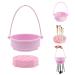 KASESSS 3 in 1 Makeup Brush Cleaner Silicone Makeup Brushes Cleaner Make Up Brush Cleaner Set Brush Cleaner with Handle Foldable Hanging Drying Cleaning Bowl to Dry Makeup Sponge Powder Puff Brush
