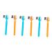 Beavorty 6st eyebrow scraper and comb eyed lash brush kamm reusable eyebrow razor peeling the eyebrow eyebrow knife Mini ABS