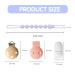 Shop GWAWG 3PCs Silicone Pacifier Chain for Babies - Adjustable Feather Strap in Purple White & Coffee - Perfect for Girls & Young Children - Buy Online on GoSupps.com