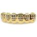 Gold-Plated Diamond Grill Teeth for Men & Women | Punk Toothbrushes - Upper & Underside Face Accessories - Buy Online on GoSupps.com
