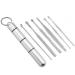 KBREE 6Pcs Stainless Steel Ear Tag Wax Remover Curette Ear Tag Cleaner Ear Cleaner Spoon Care Adult Ear Cleaning Tool Silver
