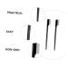 Ipetboom Eyebrow Comb & Mascara Applicator - 4 Pcs Eyelash Extension Tools | Portable Stainless Steel Eyelash Brush & Curler - Black - Buy Online on GoSupps.com