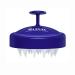 Heeta scalp massage brush for wet and dry hair Gently head massage brush shampoo hair brush with soft silicone head for peeling and head massage blue & white 06-white dark blue