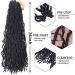 9 Packs Nu Locs Crochet Hair Braids 24 Pre-looped Goddess Locs Curly Wave Synthetic Hair (24 1b) - Long Soft Locs for Black Women - Buy Online on GoSupps.com