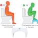 Folding Squatting Toilet Stool - White | Splicable Bathroom Potty Step Stool - Buy Online on GoSupps.com