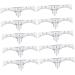 FOMIYES Scale Ruler 20 Pcs Makeup Gadgets Eyebrow Ruler Eyebrow Shaper Kit Guide Makeup Ruler Stickers Make up Eyebrow Tools - Buy Online on GoSupps.com