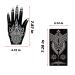 XMASIR 16 Sheets Reusable Henna Tattoo Stencils Set - Indian Arabian Temporary Body Art Kit - Buy Online on GoSupps.com