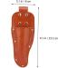 Minkissy 2pc Shear Set Leather Sheath Holder for Hairdressing & Garden Scissors - Durable Salon Pliers Storage Light Brown 23.2x8cm - Buy Online on GoSupps.com