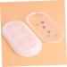NUOBESTY 2pcs Storage Tray Mold Silicone Molds Resin Trinket Plate Mold Crystal Drip Mold Flat Accessories White 10X19.5CM - Buy Online on GoSupps.com