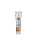 IT Cosmetics Your Skin But Better CC+ Cream - Travel size  Correcting Cream  Full-Coverage Foundation  Hydrating Serum & SPF 50+ Sunscreen  0.4 Fl. Oz Tan (light brown shade with warm undertones)
