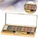 Zinnor 9 Colors Shimmer Eyeshadow Palette with Makeup Brush and Mirror | Diamond Bright Colorful Glitter Waterproof Eye Shadow Set - Buy Online on GoSupps.com