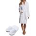 24 Pairs Cotton Velvet Closed Toe Spa Slippers - Disposable, Fit for US Men Size 10 and Women Size 11 - Perfect for Hotels, Homes, and Guests - Buy Online on GoSupps.com