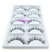 Shop 100% Siberian Mink Fur 3D False Eyelashes | Luxurious Natural Messy Fake Eyelashes | LASGOOS Design | 5 Pairs/Box (A02) - Perfect for Weddings & Parties - Buy Online on GoSupps.com