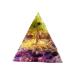 Vnst kww orgonite pyramid crystal orgonite pyramid reiki pyramid amethyst pyramid positive pyramid natural chakra meditation skristalls residential culture 6cm a8