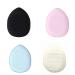 Aokeeu 5 pieces finger size mini make-up powder quaste foundation sponge loose powder cosmetics powder squad with strap make-up sponge to make-up tool