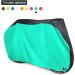 Roctee XL Bicycle Cover - Waterproof, Wind, Rain, Snow Proof - Outdoor Bike Cycle Cover with Storage Bag - 78.7''x27.6''x43.3'' - Black & Aqua Green - Buy Online on GoSupps.com