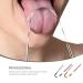 2Pcs Stainless Steel Tongue Scrapers - Oral Hygiene Tools Set (Silver+Rose Gold) - Buy Online on GoSupps.com