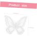 VILLCASE 60 Pcs Double Embroidered Butterfly Clothing Embroidery Cloth Sticker Jewel Stickers Flower Decorations Clear Hair Clips Wedding Ceremony Decorations Organza 3d Lace White Supplies - Buy Online on GoSupps.com