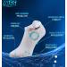 ZaTech Plantar Fasciitis Compression Socks for Men & Women | Short Support Socks in White (Size 35-39) - Buy Online on GoSupps.com