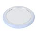 LED Lighted Travel Makeup Mirror Compact Dimmable Pocket Mirror Portable Handheld Makeup Mirror with Light USB Rechargeable Round Small Mirror for Purse Pocket Travel and Sky blue