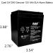 Casil FirstPower FP1240 12V 4AH Battery - Replacement for Gel Cell 12V 4.5AH | Buy Internationally - Buy Online on GoSupps.com
