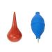 Savagrow 2pcs Ear Syringe Bulb Silicone Ear Washing Blowing Dust Squeez Ball (Red & Blue)