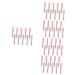 WOONEKY 50 Pcs Mascara Empty Tube Glossy Lip Gloss DIY Mascara Tube Mascara Wands and Bottle Plastic Pink