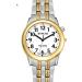 RUNCAR Elegant Bi-Color Ladies Analog Voice English Talking Watch for Elderly & Visually Impaired - Time, Date & Alarm Announcement - Style 2 - Buy Online on GoSupps.com