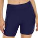 Plus Size Women's Swimming Trunks - Transparent Bikini Beach Shorts & Boards Shorts in Dark Blue XL - Buy Online on GoSupps.com