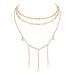 Chic DoubleNine Star Pendant Layering Necklaces - 2 Way Gold Choker & Tassel Charm Jewelry Set for Bridesmaids & Girls - Buy Online on GoSupps.com