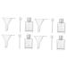 minkissy 2 Sets Perfume Bottle Perfume Pipette and Funnel Perfume Container Spray Diy Perfume Funnels Dispensing Funnels Mini Empty Perfume Sample Vials Glass Travel Dispenser