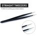 2pcs Stainless Steel Pointed Tweezers for Eyelash Extension and Nail Art - Precision Curved and Straight Tweezers for Rhinestone and Gem Pickup - Buy Online on GoSupps.com