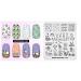 Nail Stamping Plate - Easter Theme Rabbit & Egg Design Templates for DIY Nail Art - FE015 - Buy Online on GoSupps.com