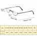 BILIZA Portable Half Moon Reading Glasses 3.5X - Ultra Thin Metal Semi Rimless Eyewear for Men & Women with Case - International Shipping Available - Buy Online on GoSupps.com