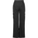 Feancey Women's Black Cargo Pants - Low Waist Wide Leg Trousers for Casual Streetwear - Buy Online on GoSupps.com