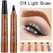  PiurUf Eyeliner Waterproof Four-Eye Eyeliner Pen with Claw Tip Natural Eyebrow Tint Fork Tip Pencil Eyebrow Tattoo Durable Easy to Use Cosmetics Eyeliner Black (Gray Brown) - Buy Online on GoSupps.com